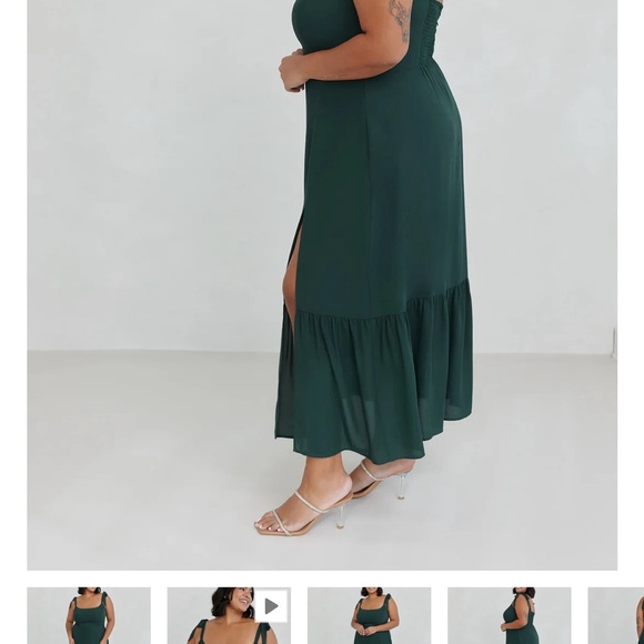 Park & Fifth Adelaide Dress Extended Sizes (ES) - Hunter Green - XXL - Picture 3 of 4